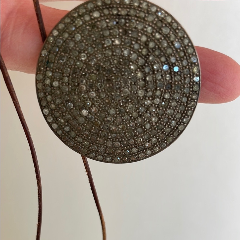 Designs by Alina Pave Moon diamond necklace